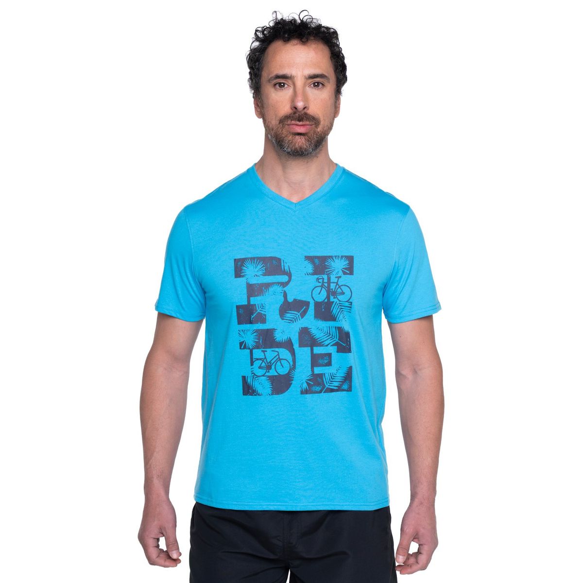 KOTTING - Polera Jersey Estampado Frente Cuello V KOTTING