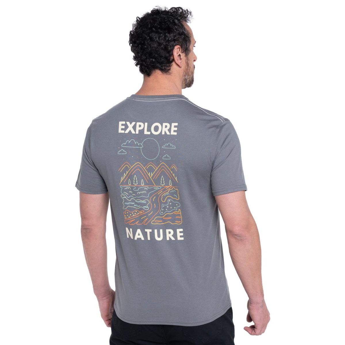 KOTTING - Polera Jersey Estampado Espalda Cuello Redondo KOTTING