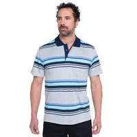 Polera Jersey Listada Cuello Camisero