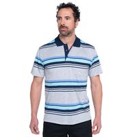 Polera Jersey Listada Cuello Camisero