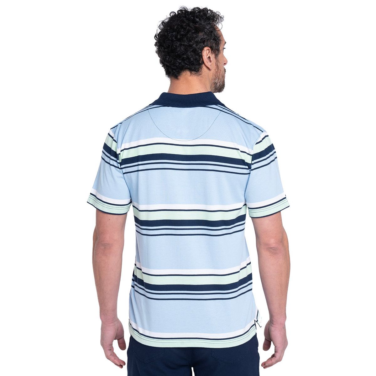 KOTTING - Polera Jersey Listada Cuello Camisero KOTTING