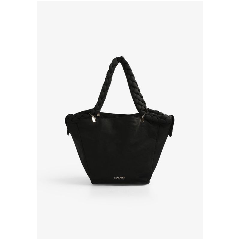 SCALPERS - Bolso Shopper Asa Trenzada Black