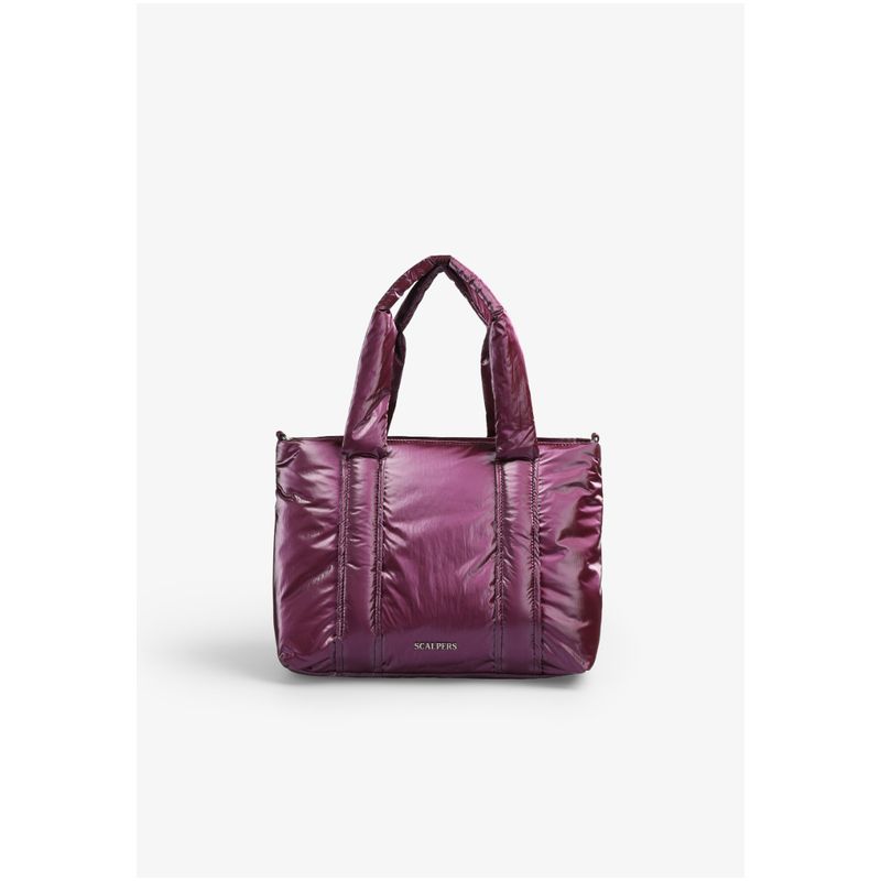 SCALPERS - Bolso Mini Acolchado Metalizado Purple