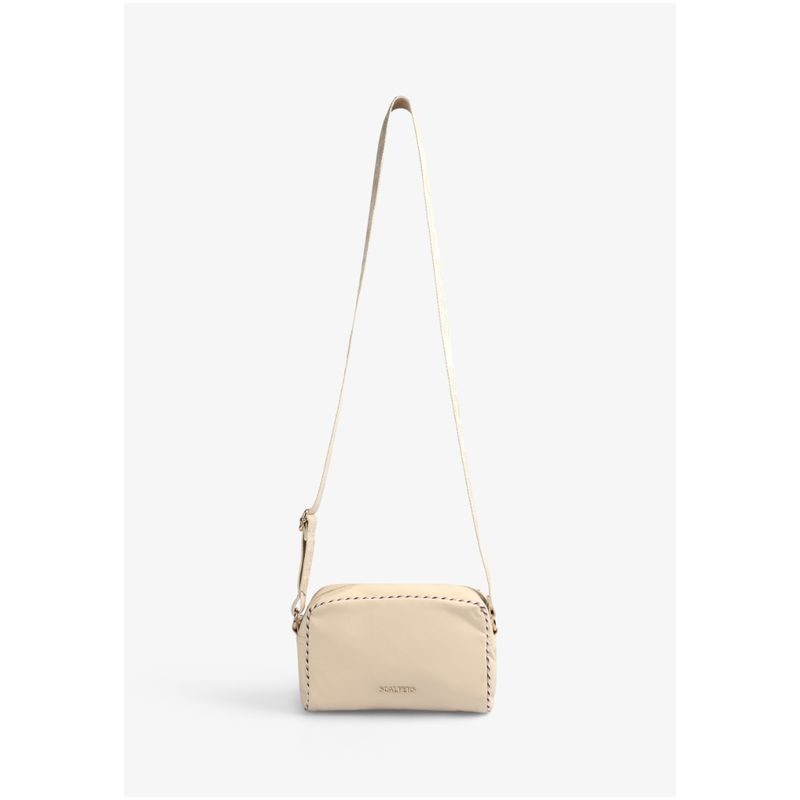SCALPERS - Bolso Bandolera Con Detalle Cordón Ecru