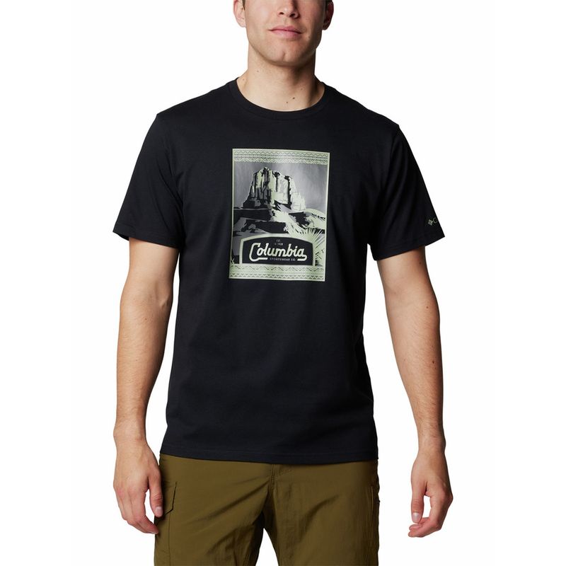 COLUMBIA - Polera Hombre Csc Seasonal Logo Negro COLUMBIA