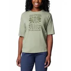 COLUMBIA - Polera Mujer North Cascades Relaxed Verde