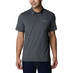 COLUMBIA - Polera Manga Corta Hombre Tech Trail Polo Gris