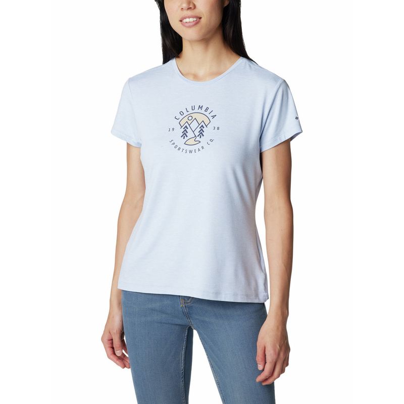 COLUMBIA - Polera Mujer Sloan Ridge Graphic Azul COLUMBIA