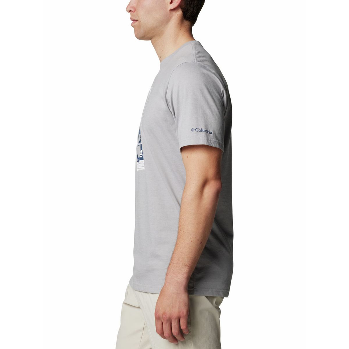 COLUMBIA - Polera Hombre Csc Seasonal Logo Gris COLUMBIA