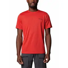 COLUMBIA - Polera Hombre Hike Crew Rojo