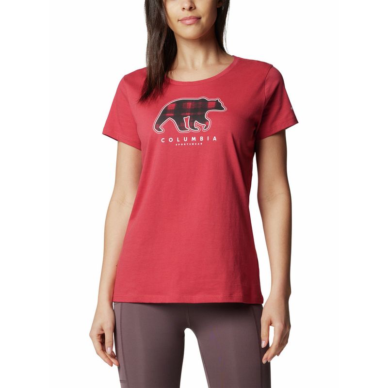 COLUMBIA - Polera Mujer Daisy Days Graphic Rojo COLUMBIA