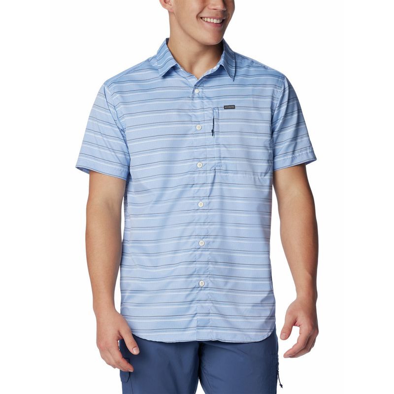 COLUMBIA - Camisa Hombre Silver Ridge Utility Celeste COLUMBIA