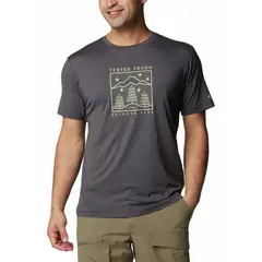 COLUMBIA - Polera Hombre Kwick Hike Graphic Negro