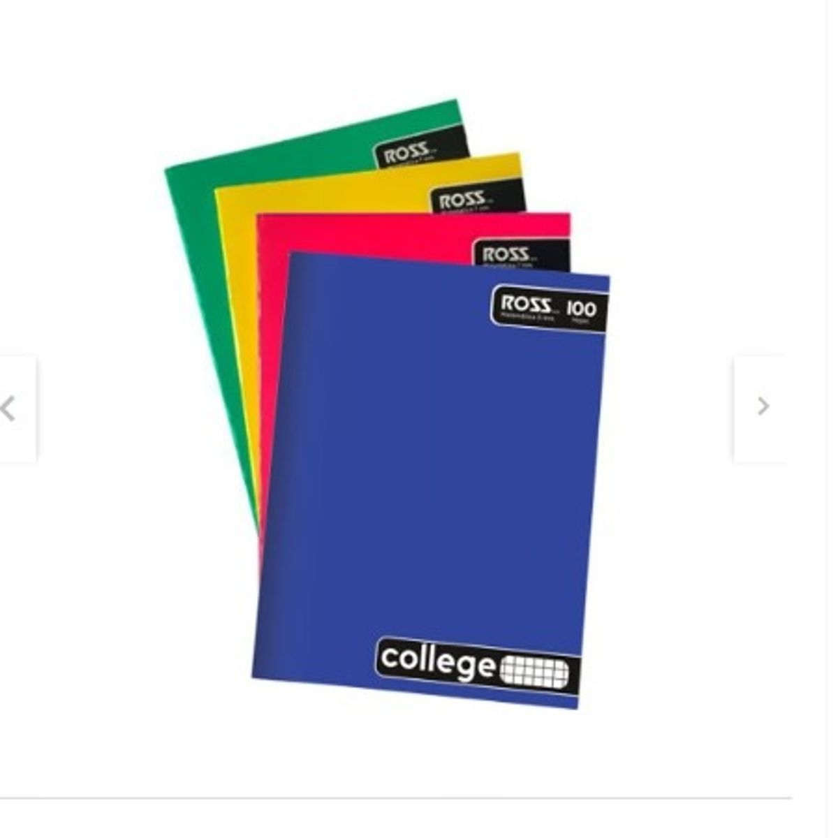 GENERICO - CUADERNO LISO MATEMÁTICAS 7MM 100 HOJAS - 10 UNID