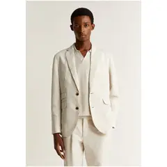 SCALPERS - Blazer Lino Ligera Beige