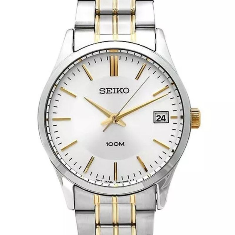 SEIKO - Reloj Seiko Cuarzo Plateado 100m SGEF03