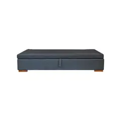 BLOCCARE - Base Cama Baul 1 Plaza Apertura Lateral largo 190 cm con patas 4.5 cm