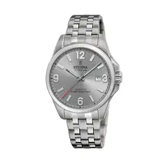 FESTINA - Reloj F20696/2 Gris Hombre Calendario Titanium