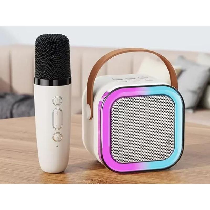 GENERICO - Parlante Karaoke luces portátil 1 micrófonos