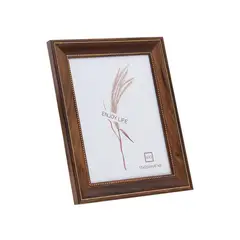 VGO - Marco 15X20 Madera Con Detalle Puntitos Marron