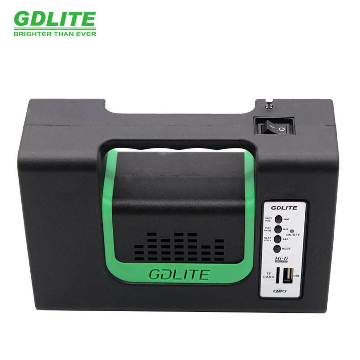 GENERICO - Kit Emergencia Camping Solar 3 Ampolletas Linterna+radio Mp3