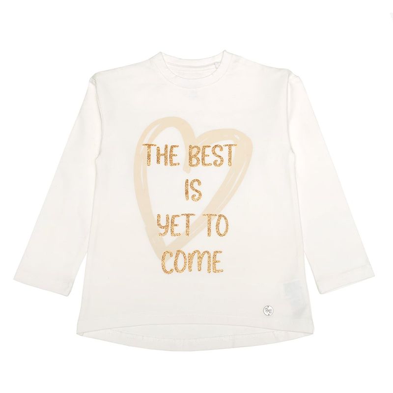 BUBBLE GUMMERS - Polera Manga Larga Niña Bubblegummers Pia Crema Teens