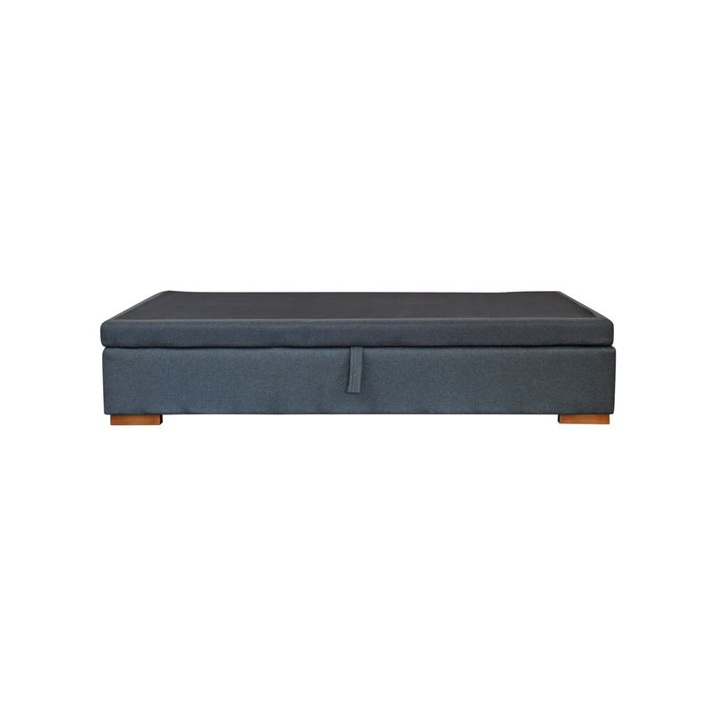 BLOCCARE - Base Cama Baul 1 Plaza Apertura Lateral largo 200 cm con patas 4.5 cm