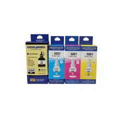 PACIFIC COLOR - Pack 4 Tintas alternativas BTD60/5001 Compatible BROTHER