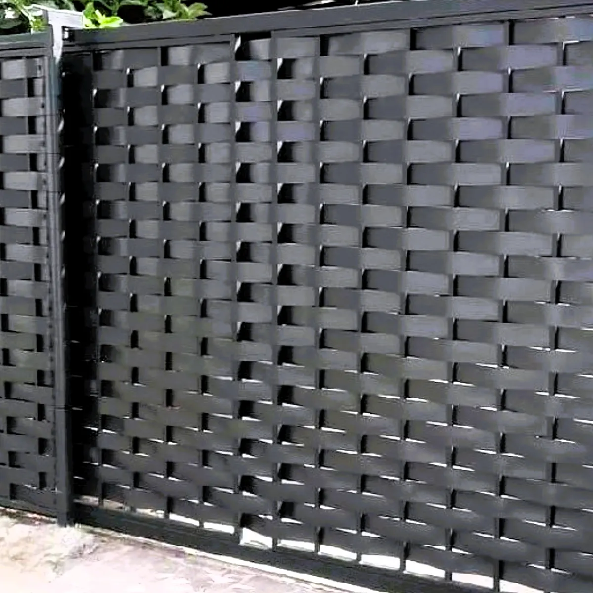 VALSTORE DECO Y DESIGN - Cinta cubre cercos Negro Valstore 5 M2, Ancho 65 mm, incluye broches