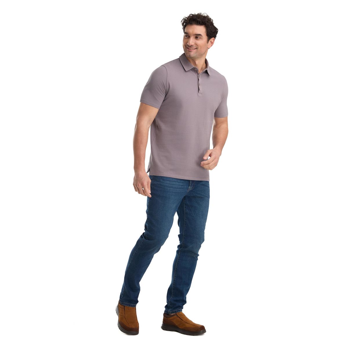 PANAMA JACK - Polera Manga Corta Hombre Gris Panama Jack