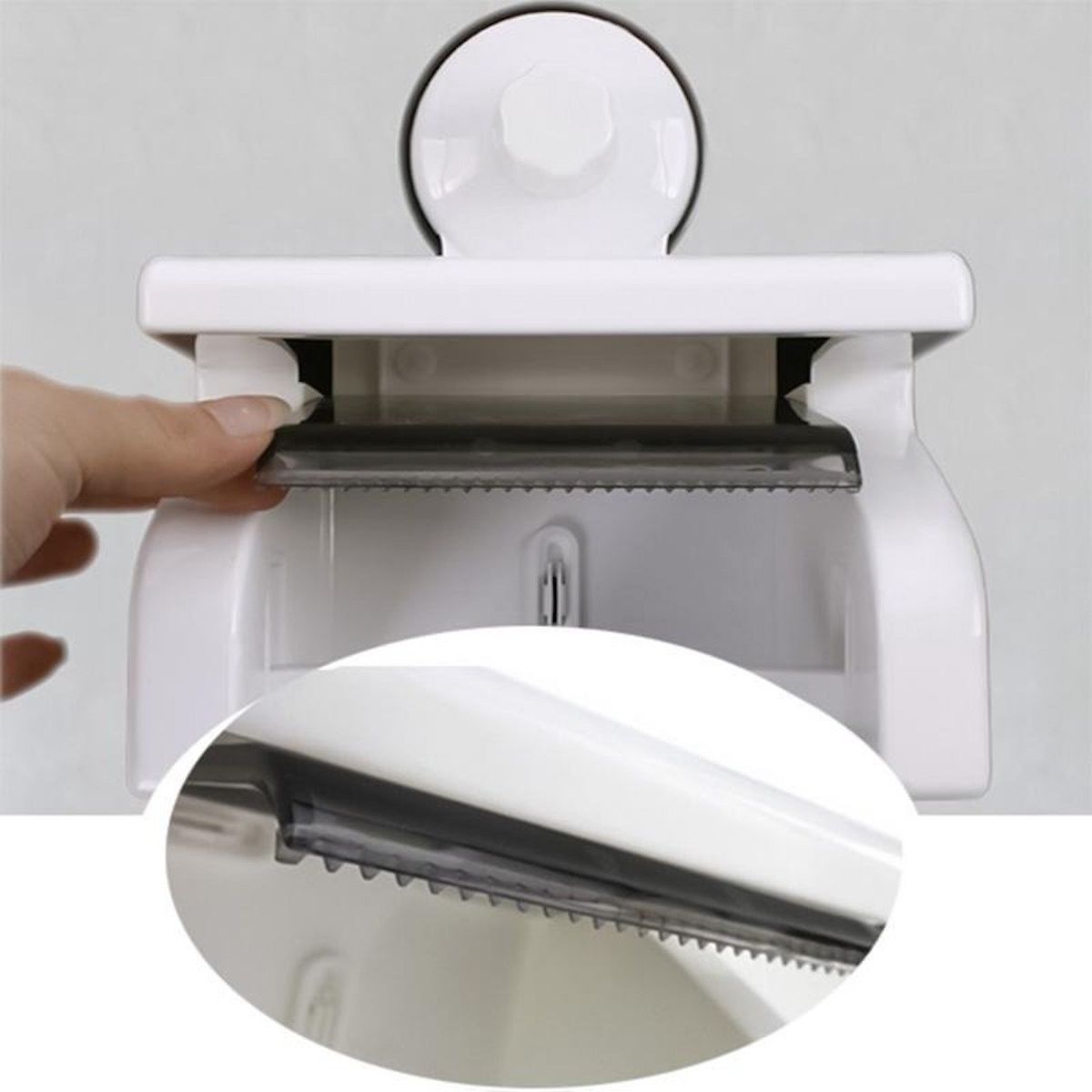 GENERICO - Soporte Papel Higiénico Rollo Baño De Papel Ventosa