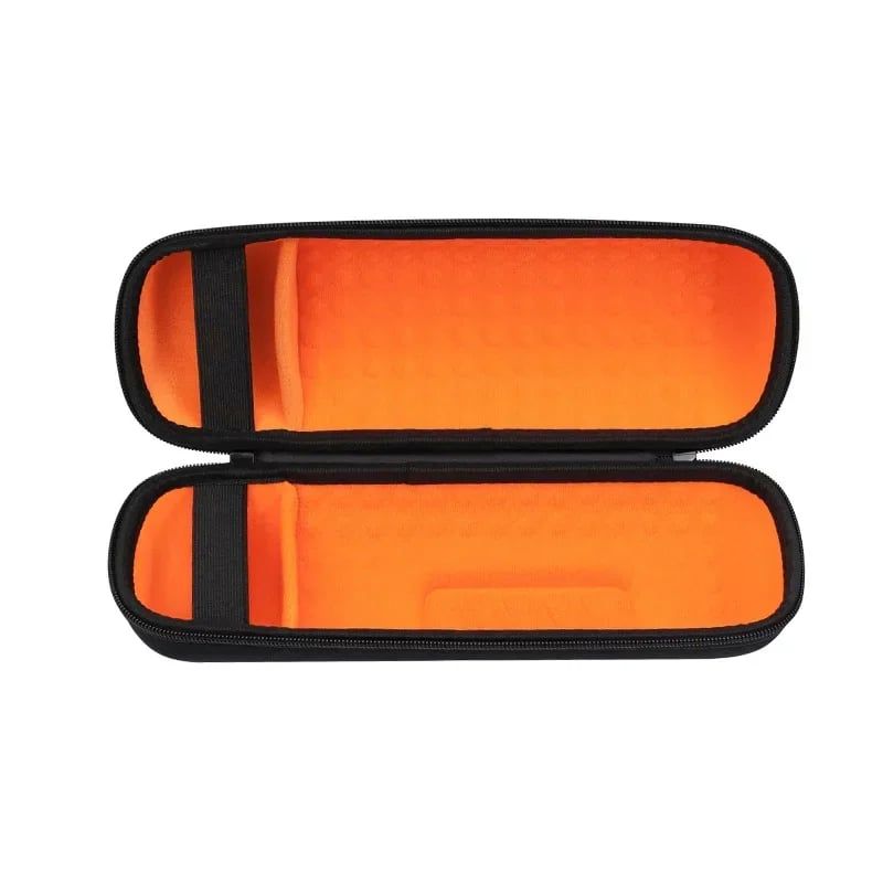 GENERICO - Estuche Rígido Premiun Para Parlante JBL Charge 5 y 4 Negro Naranjo
