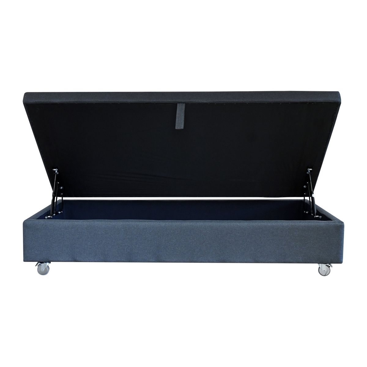 BLOCCARE - Base De Cama Baul 1 Plaza L190cm. Rueda Pyton para colchon V.elastico