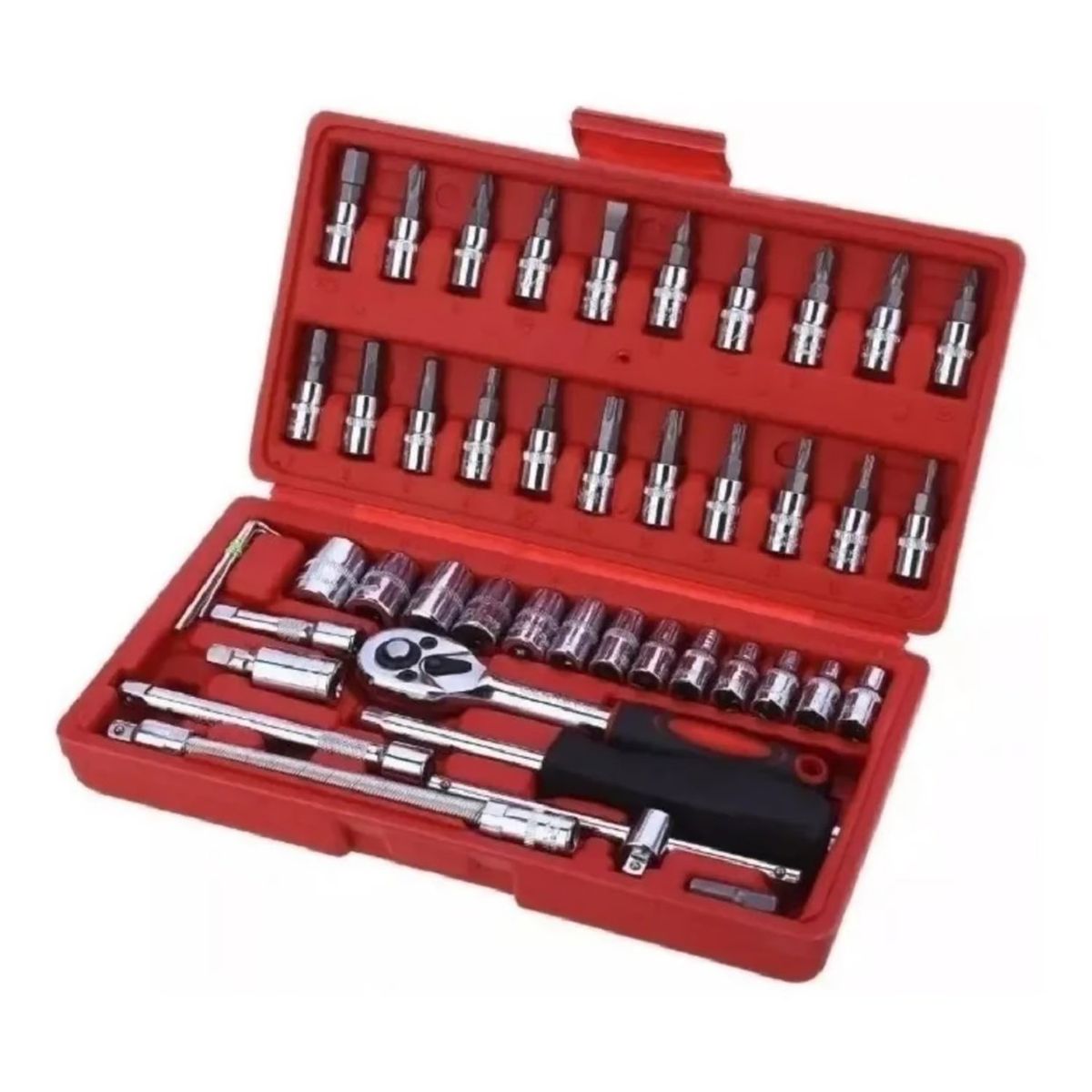 GENERICO - OFERTA Juego Caja set Dados Con Chicharra 1/4 46 Piezas