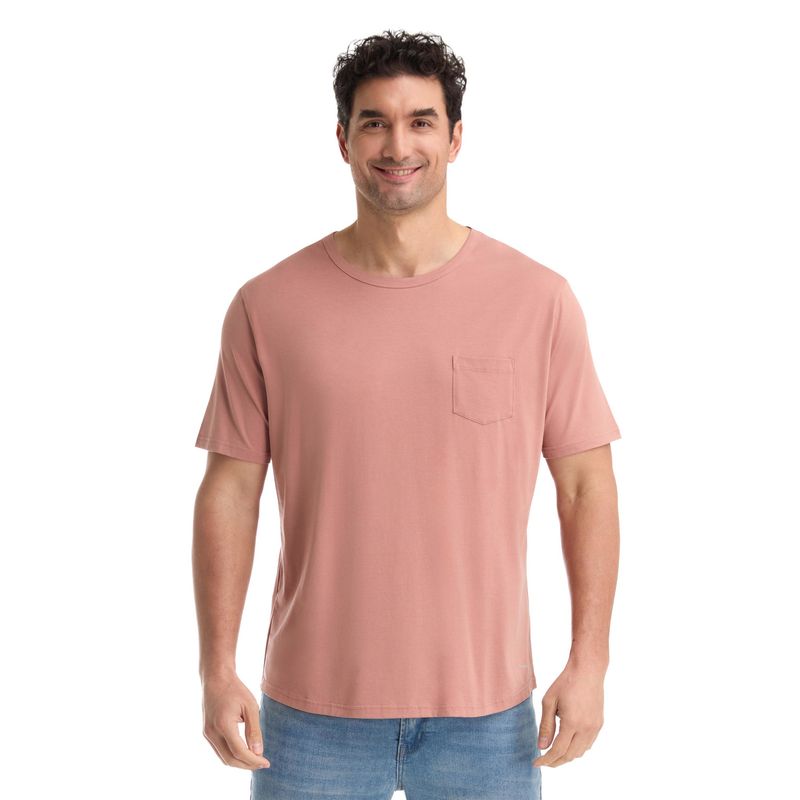 PANAMA JACK - Polera Manga Corta Hombre Rosado Panama Jack