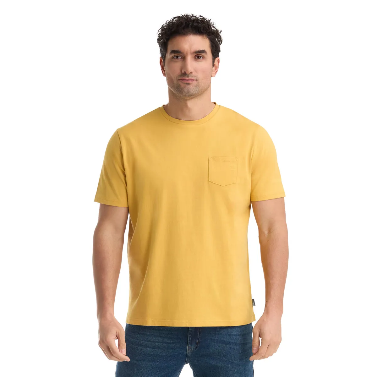 PANAMA JACK - Polera Manga Corta Hombre Mostaza Panama Jack