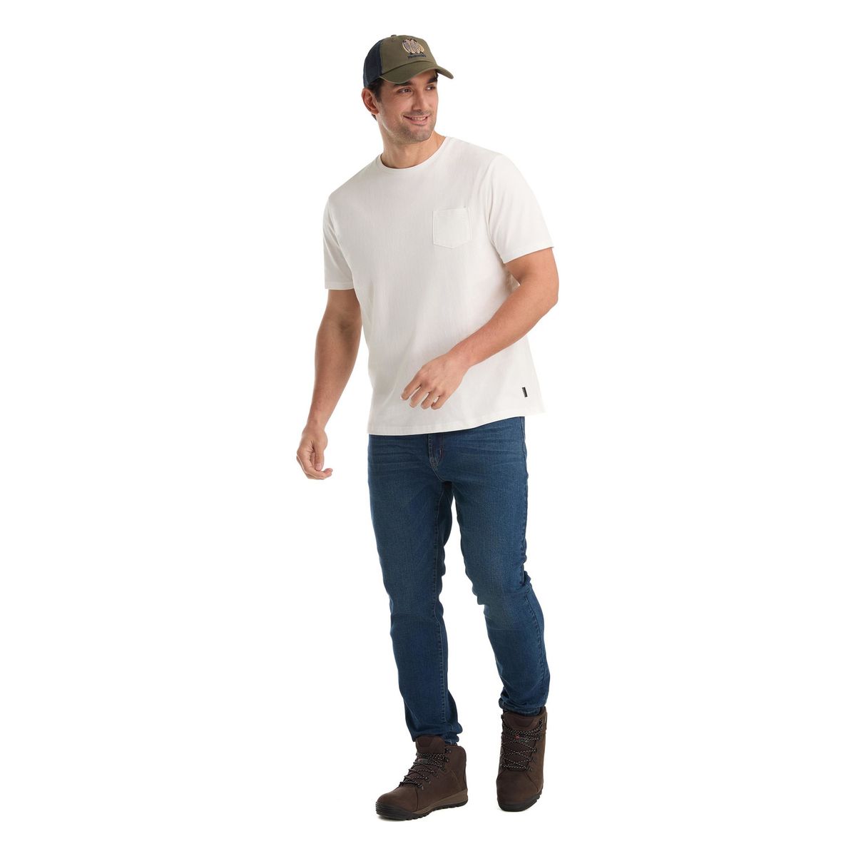 PANAMA JACK - Polera Manga Corta Hombre Blanco Panama Jack