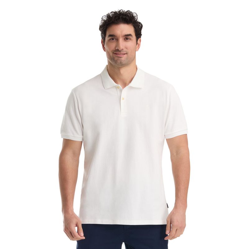 PANAMA JACK - Polera Pique Blanco Panama Jack