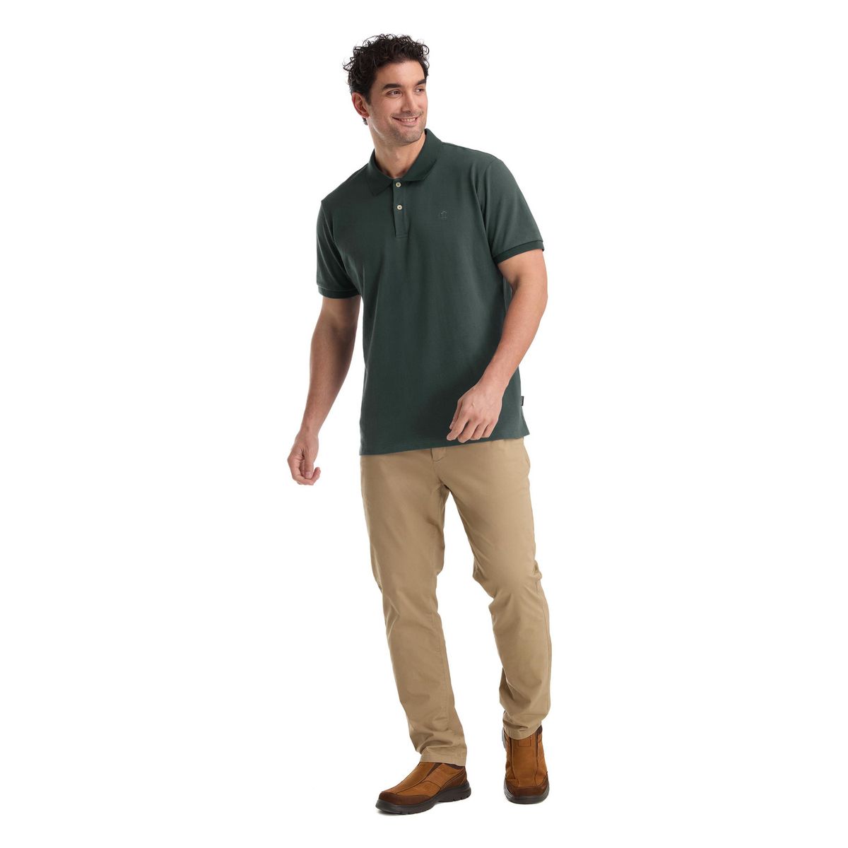 PANAMA JACK - Polera Pique Verde Panama Jack