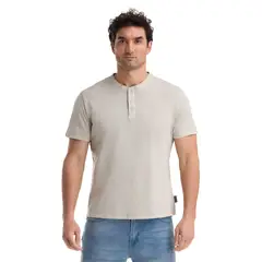 PANAMA JACK - Polera Manga Corta Hombre Beige