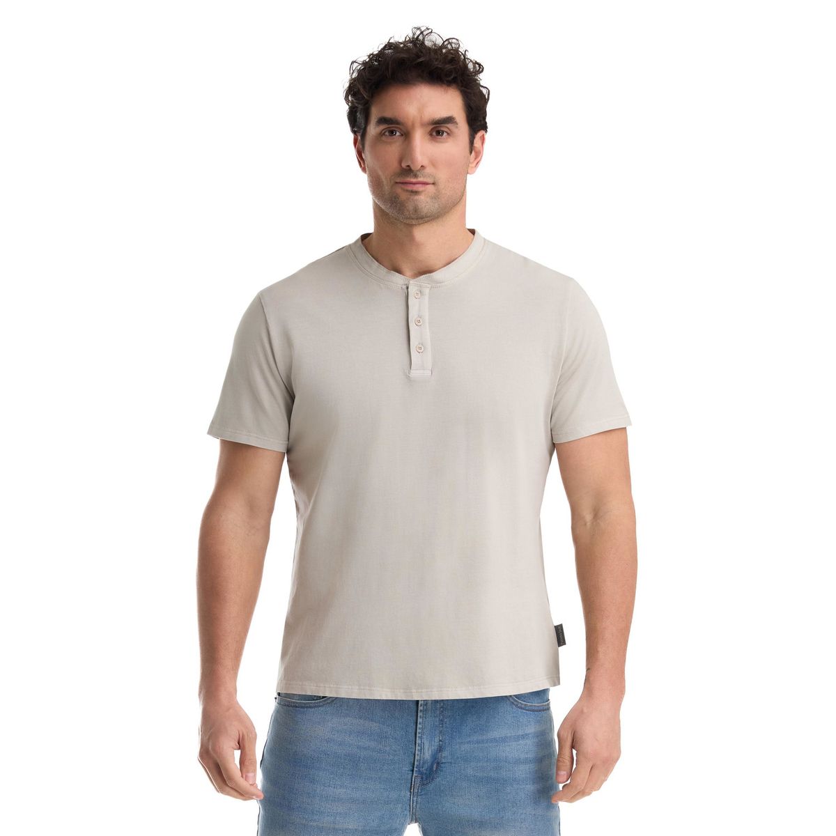 PANAMA JACK - Polera Manga Corta Hombre Beige Panama Jack
