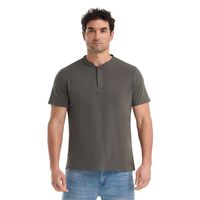 Polera Manga Corta Hombre Gris
