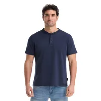 Polera Manga Corta Hombre Azul