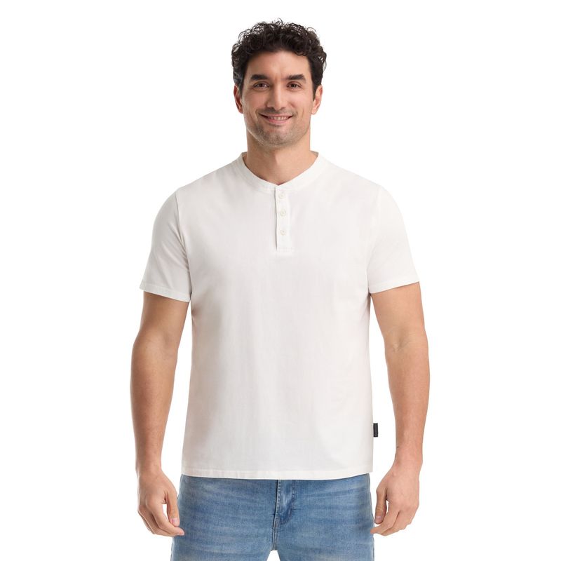 PANAMA JACK - Polera Manga Corta Hombre Blanco Panama Jack