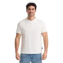 PANAMA JACK - Polera Manga Corta Hombre Blanco