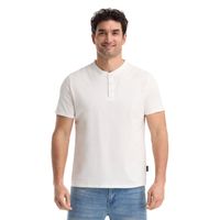 Polera Manga Corta Hombre Blanco