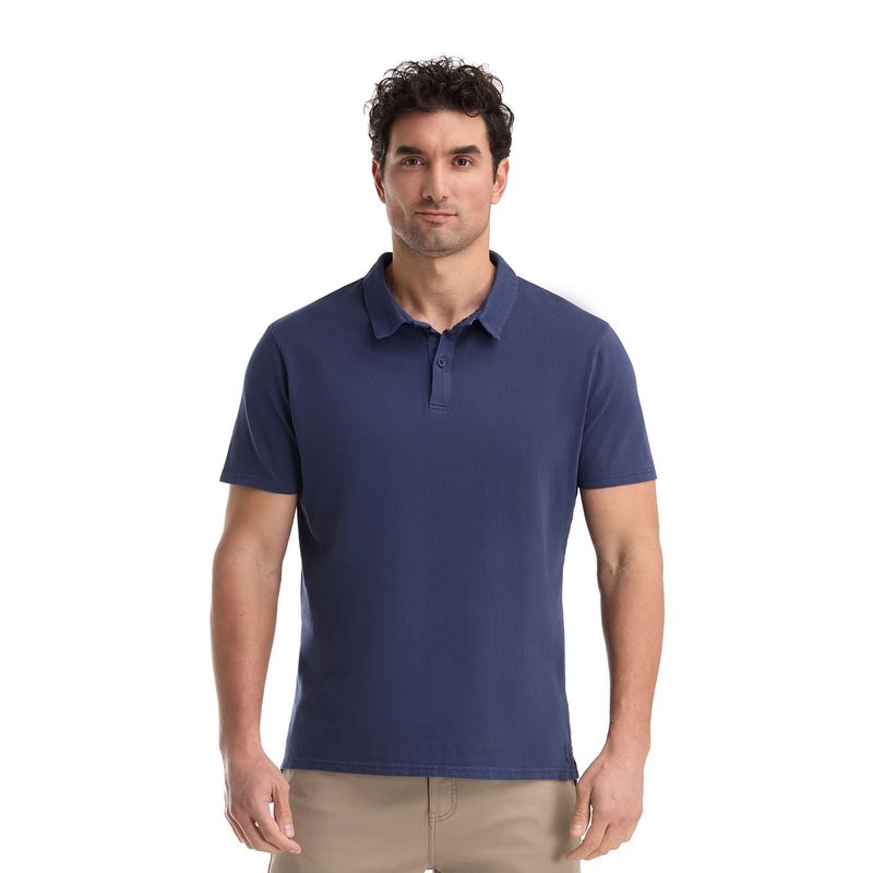 PANAMA JACK - Polera Manga Corta Hombre Azul Panama Jack