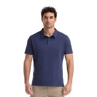 Polera Manga Corta Hombre Azul
