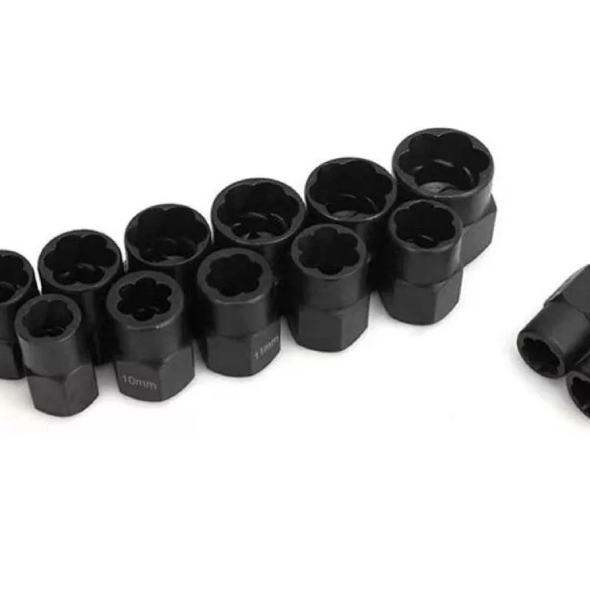 GENERICO - Set Dados Extractores Pernos Y Tuercas Rodadas 9 A 19mm