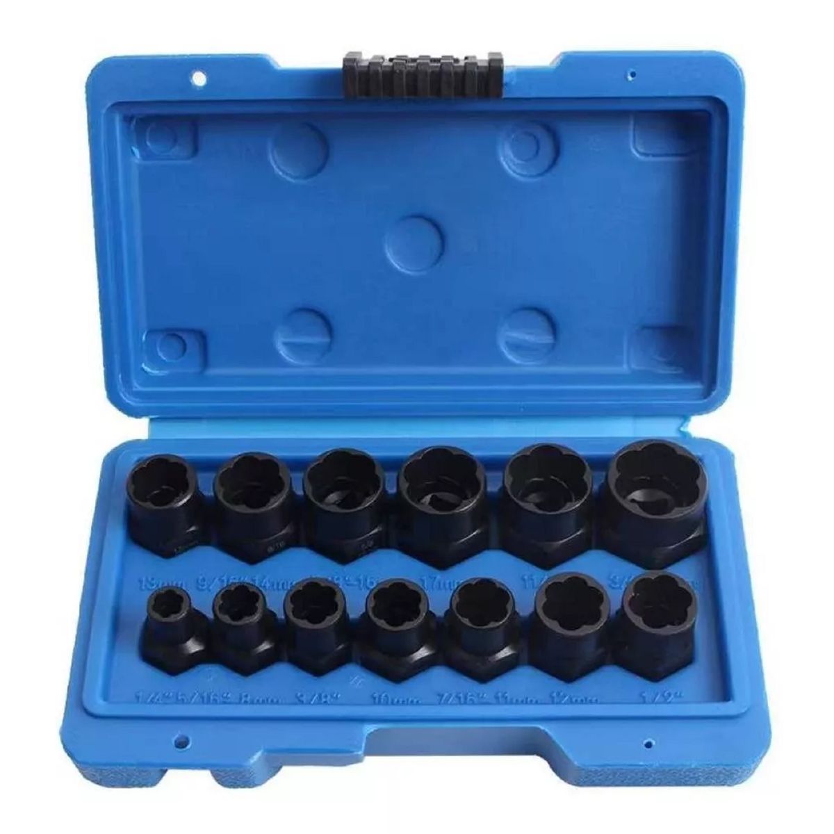 GENERICO - Set Dados Extractores Pernos Y Tuercas Rodadas 9 A 19mm